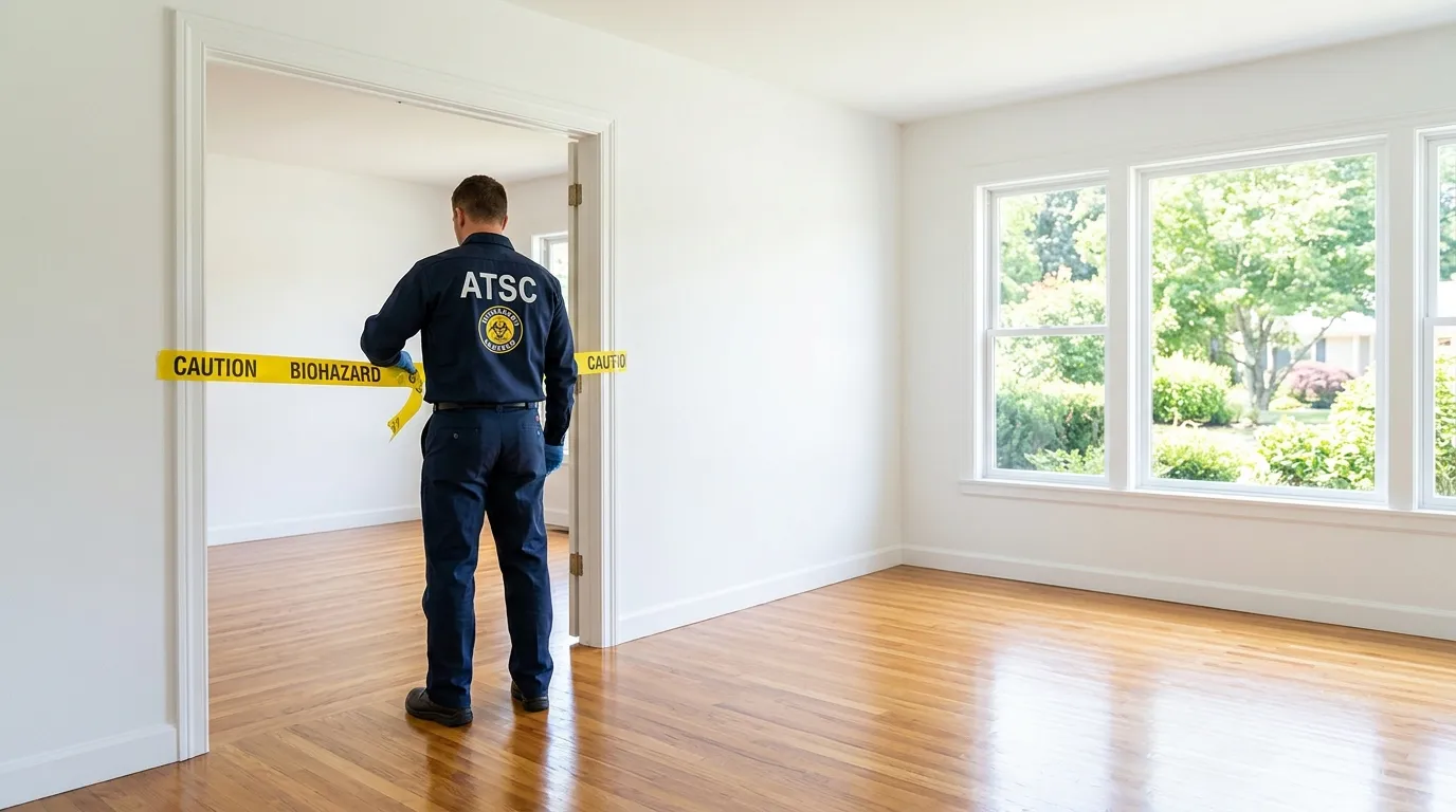 Certified biohazard cleanup crew performing Decomposition Cleanup in Laguna Beach